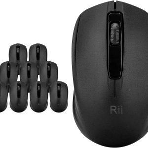 10-Pack Wireless Mouse,2.4G Portable Computer Mice for PC, Laptop, Windows,Office Included Wireless USB dongle (Black)
